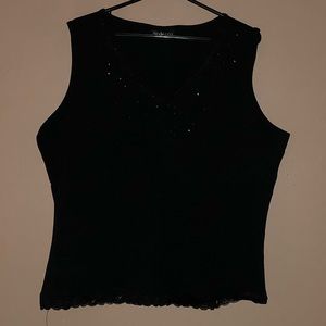 Style & Co. Stretch Embellished Tank